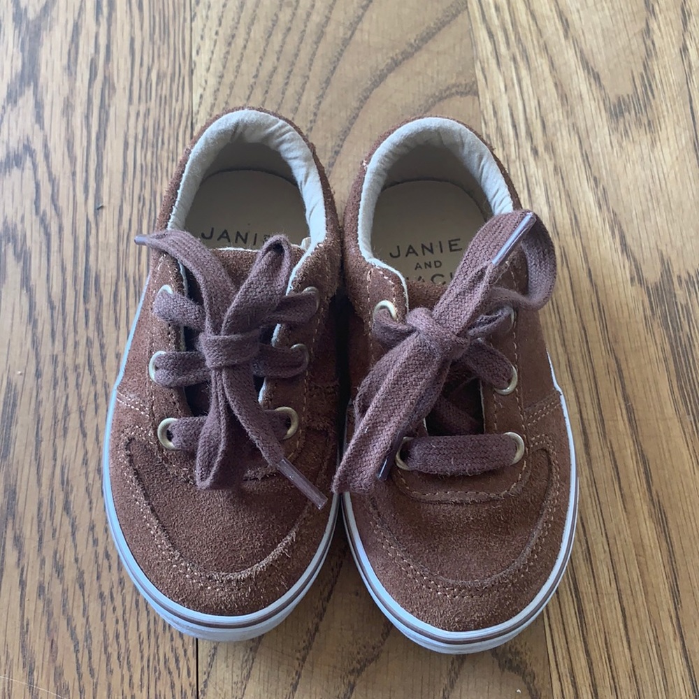 Janie & Jack Brown Suede Sneakers